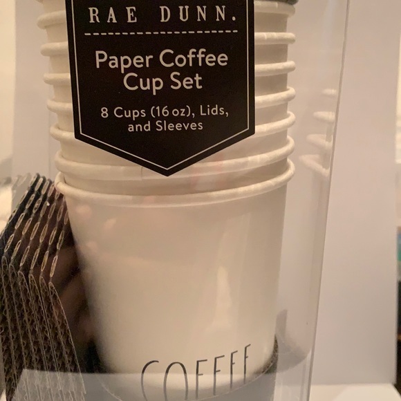RAE DUNN paper Coffee cup set - Picture 2 of 3
